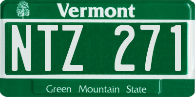 VT license plate NTZ271