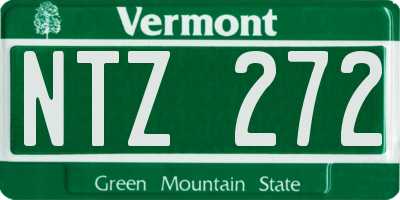 VT license plate NTZ272