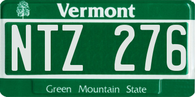 VT license plate NTZ276