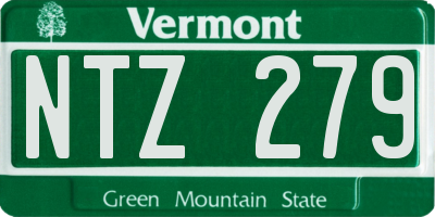 VT license plate NTZ279