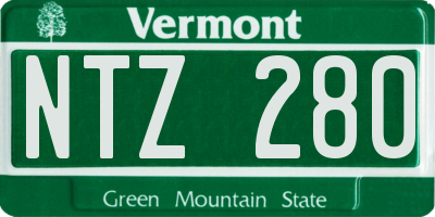 VT license plate NTZ280