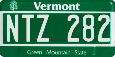 VT license plate NTZ282