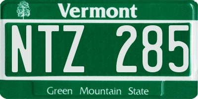 VT license plate NTZ285