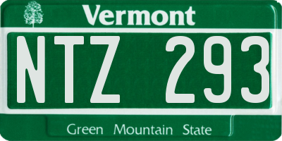 VT license plate NTZ293