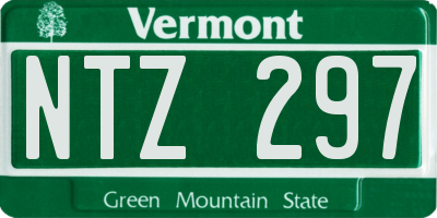 VT license plate NTZ297