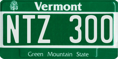 VT license plate NTZ300