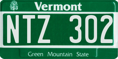 VT license plate NTZ302