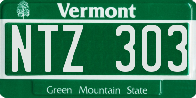 VT license plate NTZ303