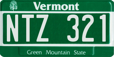 VT license plate NTZ321