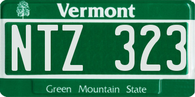 VT license plate NTZ323