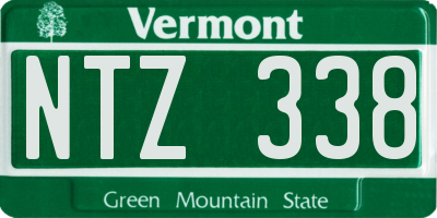 VT license plate NTZ338