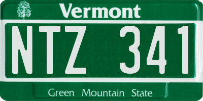 VT license plate NTZ341