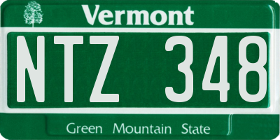 VT license plate NTZ348