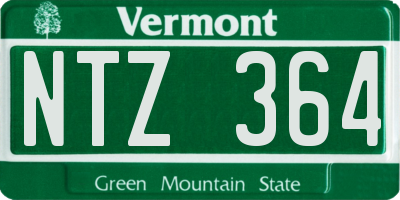VT license plate NTZ364