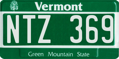 VT license plate NTZ369