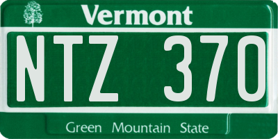 VT license plate NTZ370