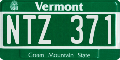 VT license plate NTZ371