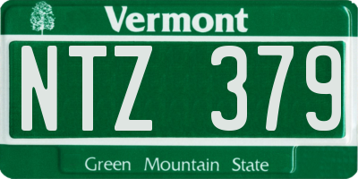 VT license plate NTZ379