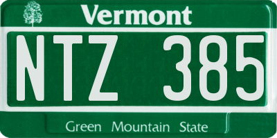 VT license plate NTZ385