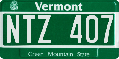 VT license plate NTZ407
