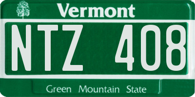 VT license plate NTZ408