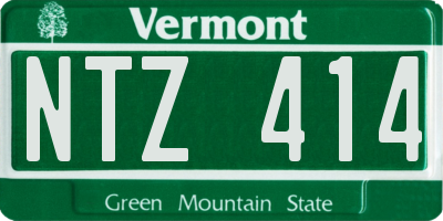 VT license plate NTZ414