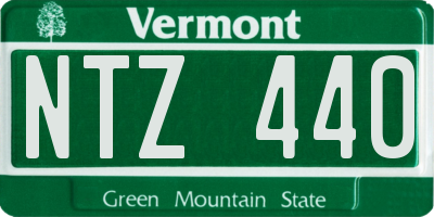VT license plate NTZ440