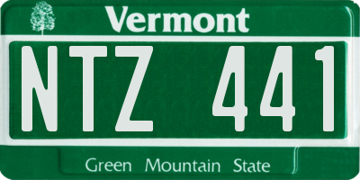 VT license plate NTZ441