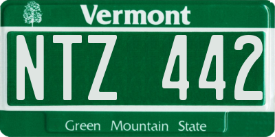 VT license plate NTZ442