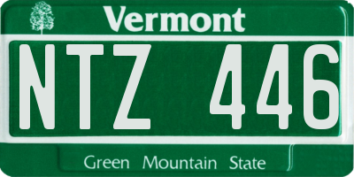 VT license plate NTZ446