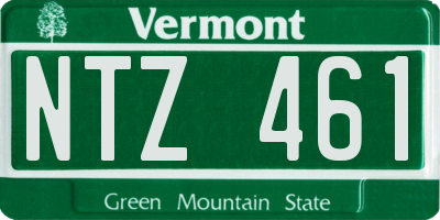VT license plate NTZ461