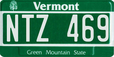 VT license plate NTZ469