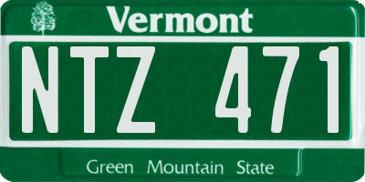 VT license plate NTZ471
