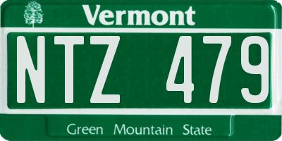 VT license plate NTZ479