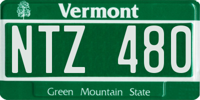 VT license plate NTZ480