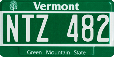 VT license plate NTZ482