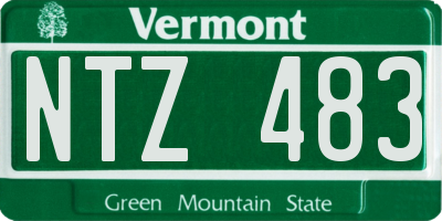 VT license plate NTZ483