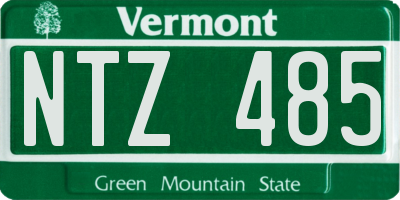 VT license plate NTZ485