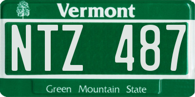 VT license plate NTZ487