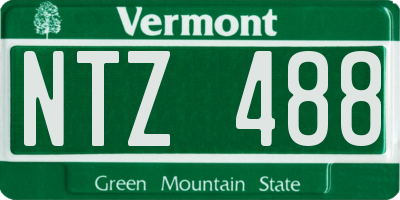 VT license plate NTZ488