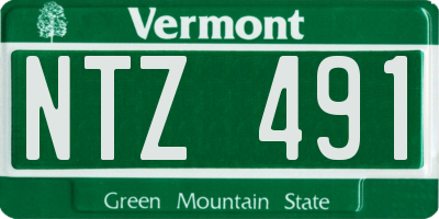 VT license plate NTZ491