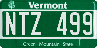 VT license plate NTZ499
