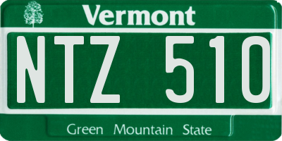 VT license plate NTZ510