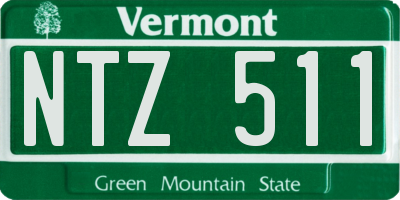 VT license plate NTZ511