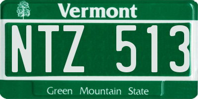 VT license plate NTZ513
