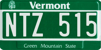 VT license plate NTZ515