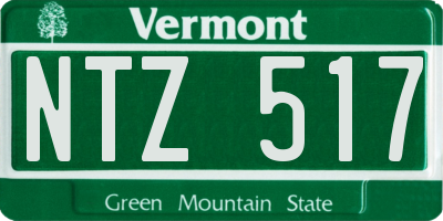 VT license plate NTZ517