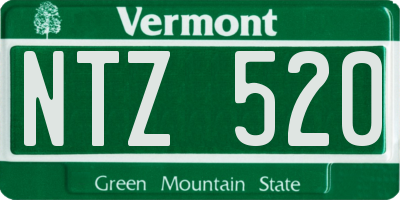 VT license plate NTZ520