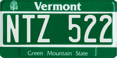 VT license plate NTZ522