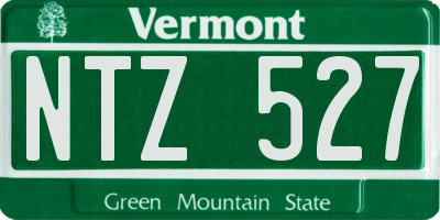 VT license plate NTZ527